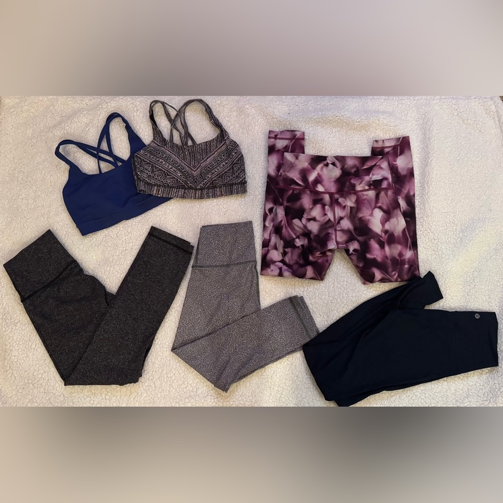 lululemon athletica Leggings Set - Black, Gray, Purple